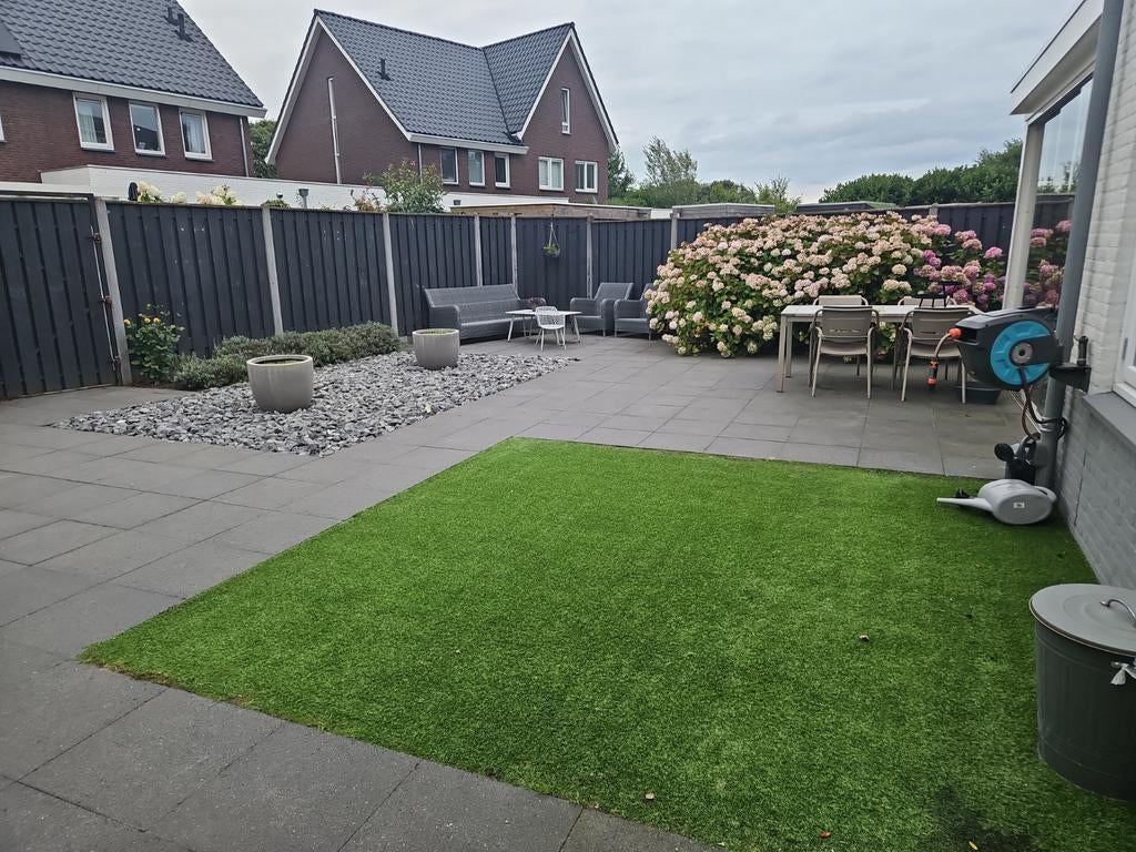 Beton tegels 50x50x4.5 +/- 245 stuks, Ophalen, Gebruikt, 10 m² of meer, Beton