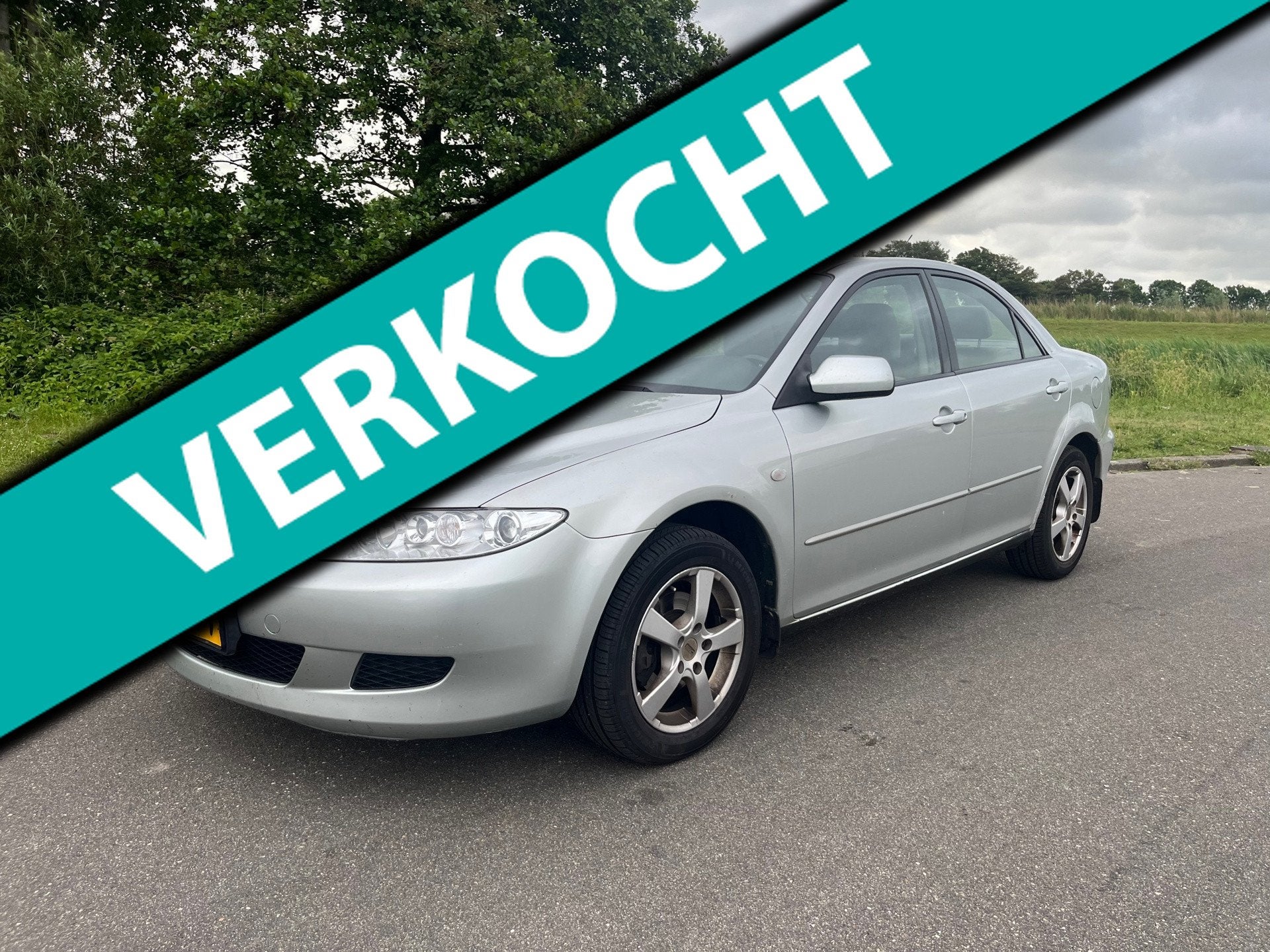 Mazda 6 2.0i BJ 2003 AIRCO GOED ONDERHOUDEN, Auto's, Mazda, Stof, Gebruikt, Zwart, 4 cilinders