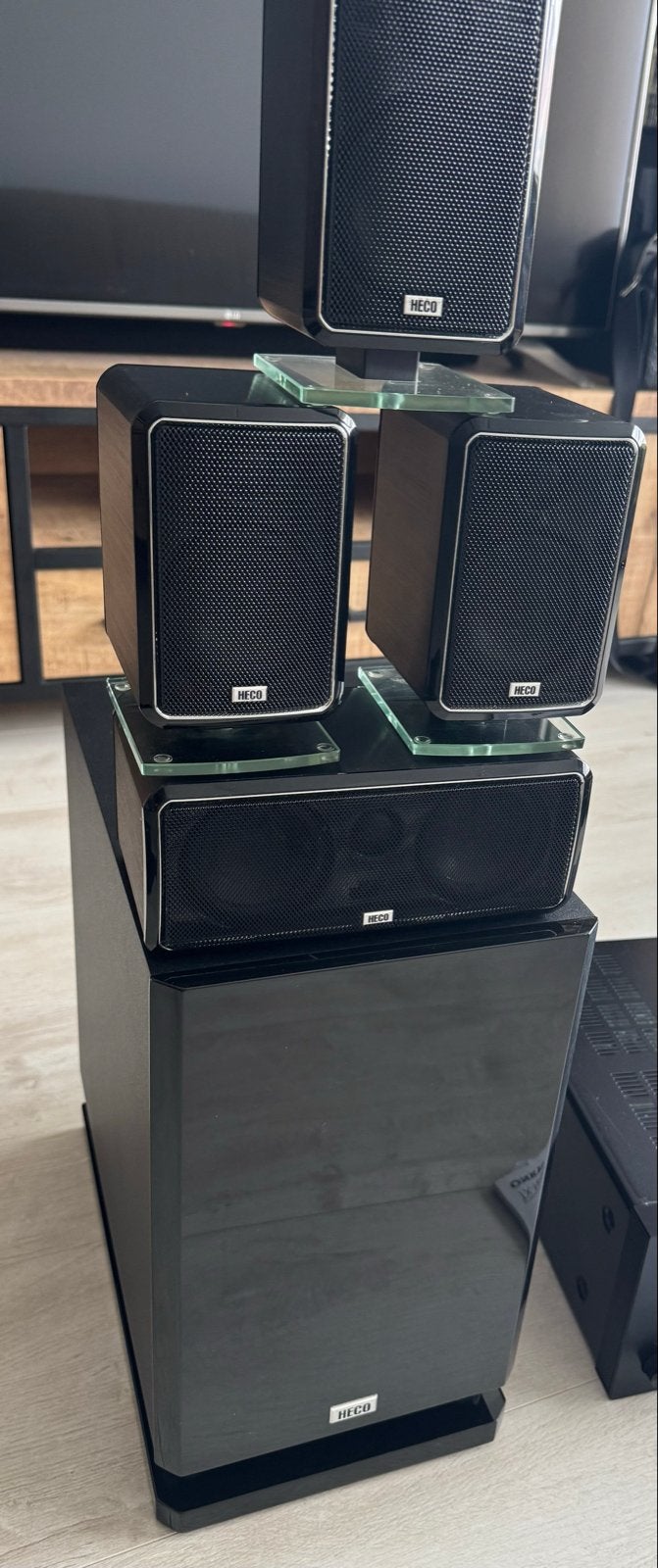Heco Ambient 5.1A Surround Sound Systeem - Zo goed als nieuw, 70 watt of meer, Zo goed als nieuw, 5.1-systeem, Overige spelers