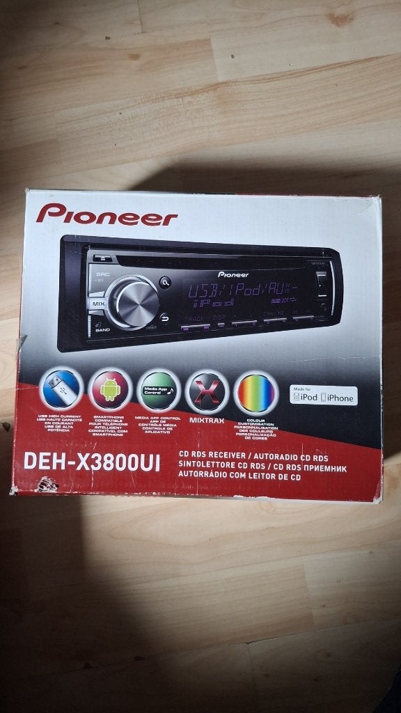 Pioneer DEH-X3800UI(CD/MP3/USB/Made for I-Phone/Varicolor), Auto diversen, Customer.support@pioneer.com, Haven 1087 Keetberglaan 1 9120 Melsele Belgium