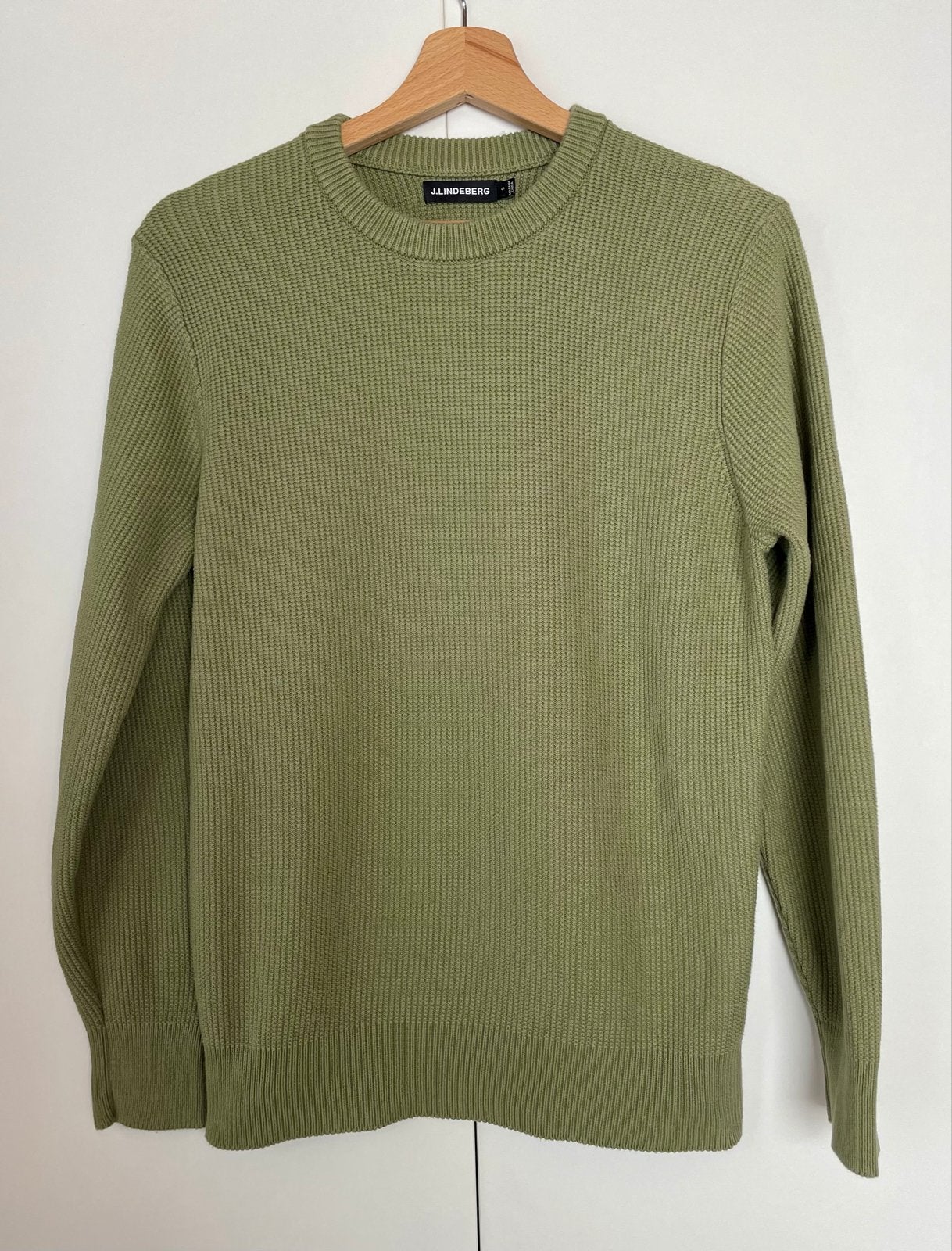 J.Lindeberg Arthur Knit Org Cotton Trui - Maat S, Ophalen of Verzenden, Zo goed als nieuw, Maat 46 (S) of kleiner, Groen