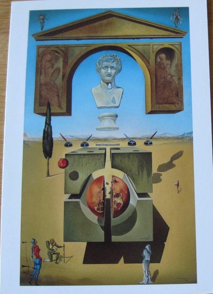 Salvador Dali - de neus van Nero - 1947 -nieuwe ansichtkaart, Ophalen of Verzenden, 1980 tot heden, Ongelopen, Overige thema's