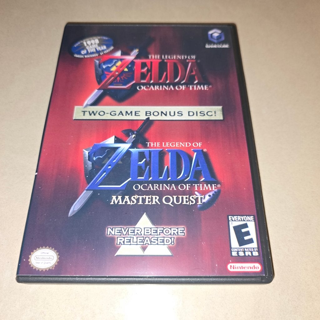 Zelda Ocarina of Time/Master Quest GameCube GC Game Case, Avontuur en Actie, Verzenden, 1 speler, Zo goed als nieuw