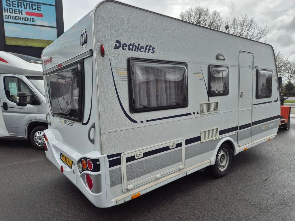 Dethleffs 430 DB Vast bed, mover, Voortent met aanbouw Bovag, Caravans en Kamperen, Caravans, Rondzit, Dethleffs, Bedrijf, Verkoop@caravan-aanhanger.nl