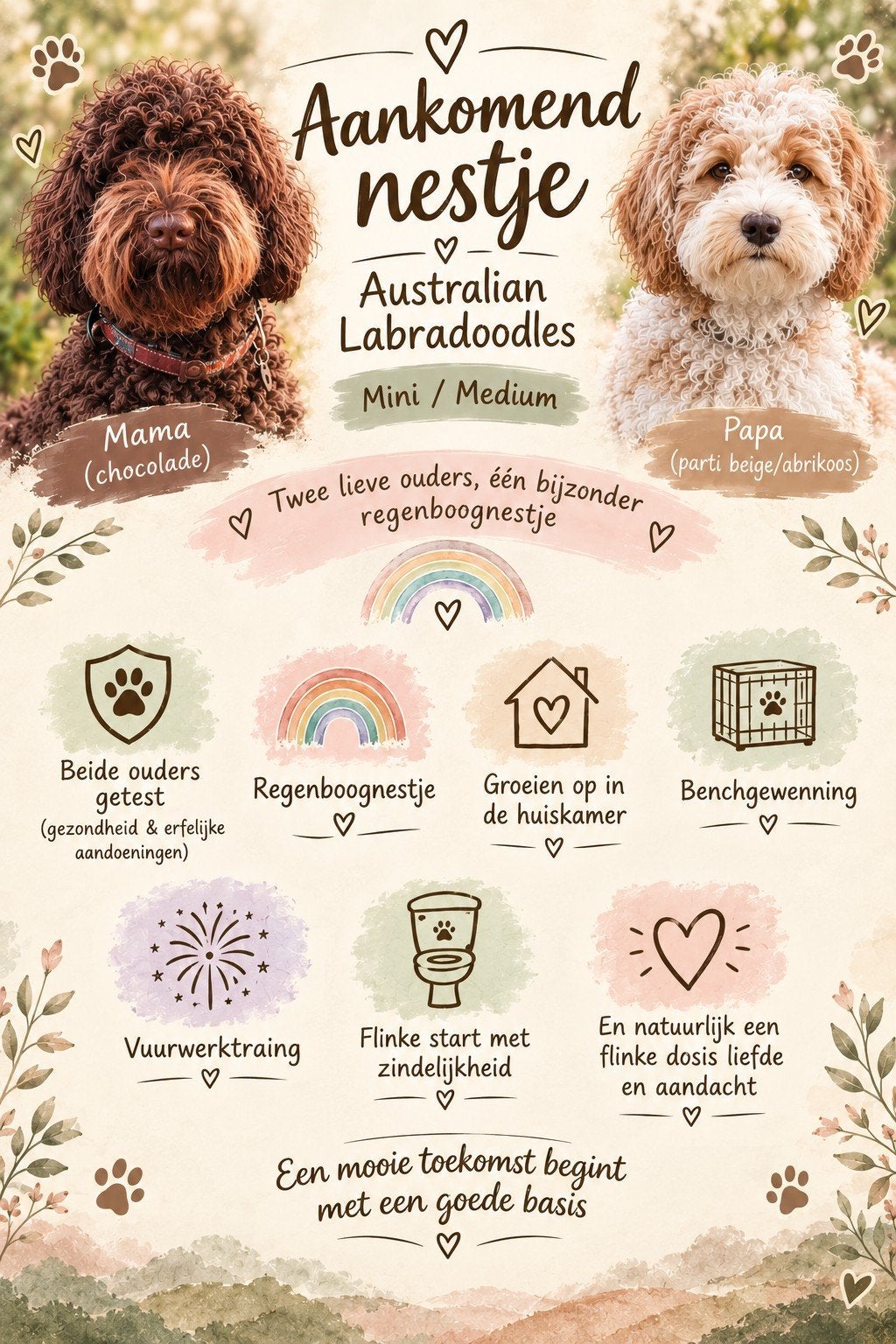 verwacht! australian labradoodle pups!, Overige rassen, CDV (hondenziekte), 8 tot 15 weken, Meerdere