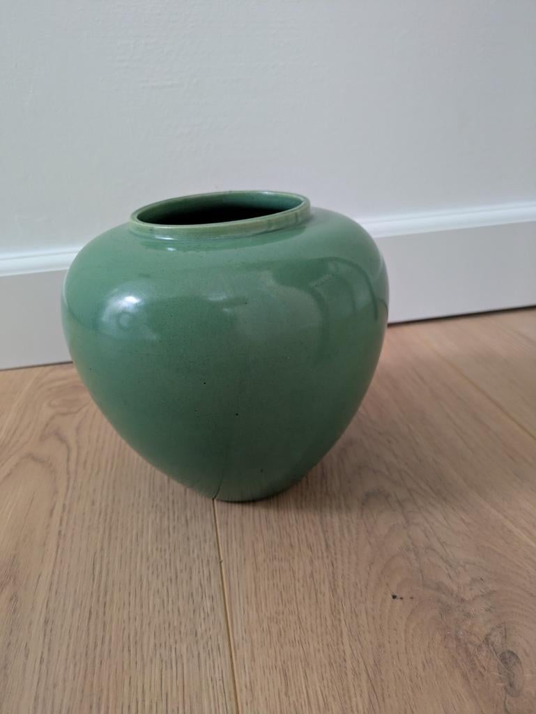 ADCO Vaas 1025 - Helemaal Gaaf Groen. 13cm hoog, Ophalen of Verzenden