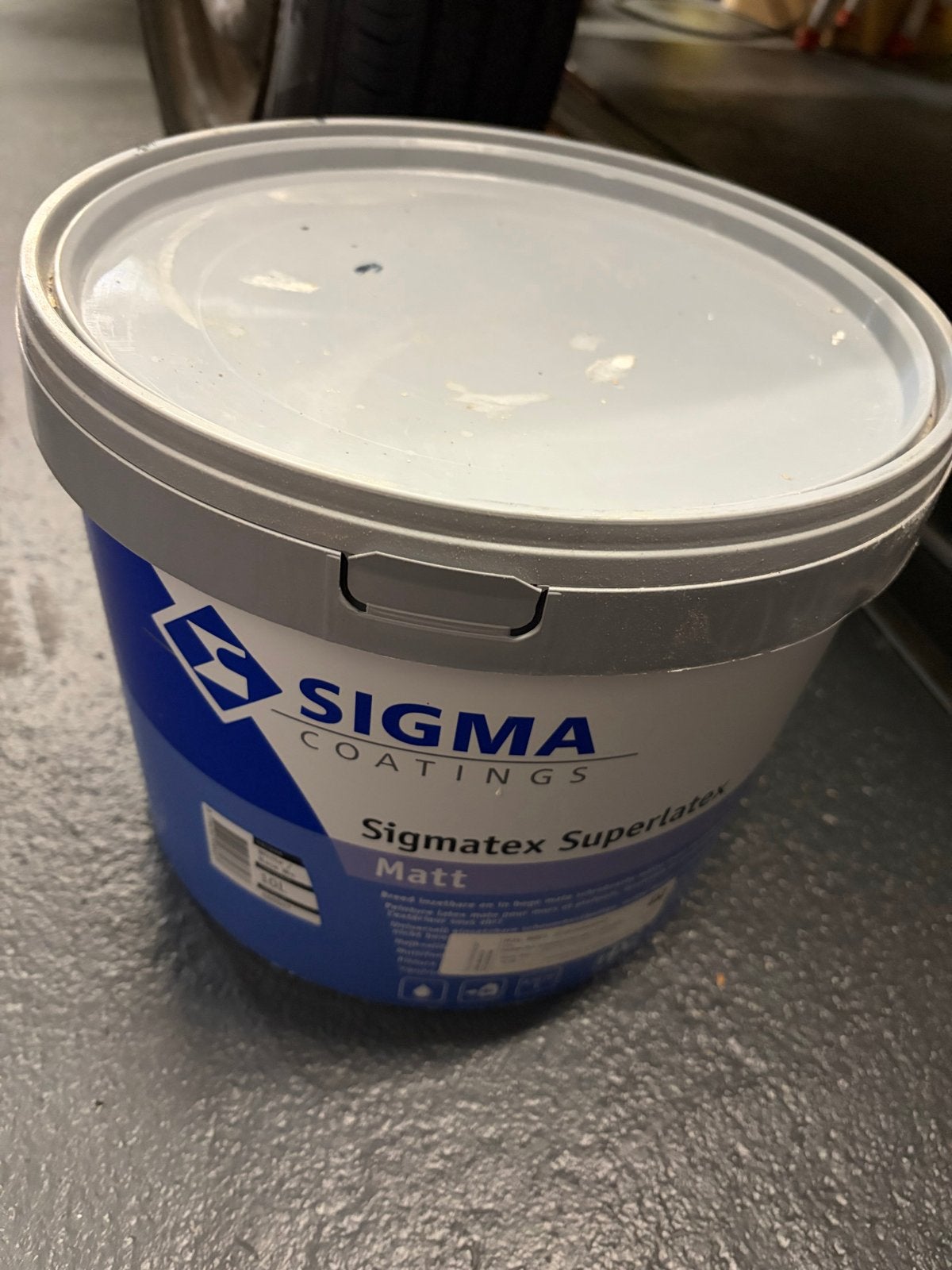 Sigma Sigmatex Superlatex Matt RAL 9001 (Cremewit) 10L, Ophalen, 5 tot 10 liter, Wit, Nieuw