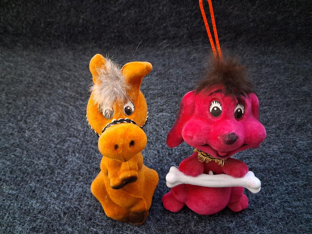 Vintage flocked figuren jaren 60, Ophalen, Overige typen