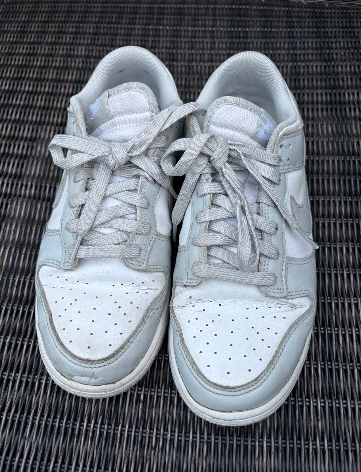 Nike Dunk Low Grey Fog, Ophalen of Verzenden, Sneakers of Gympen, Grijs, Gedragen