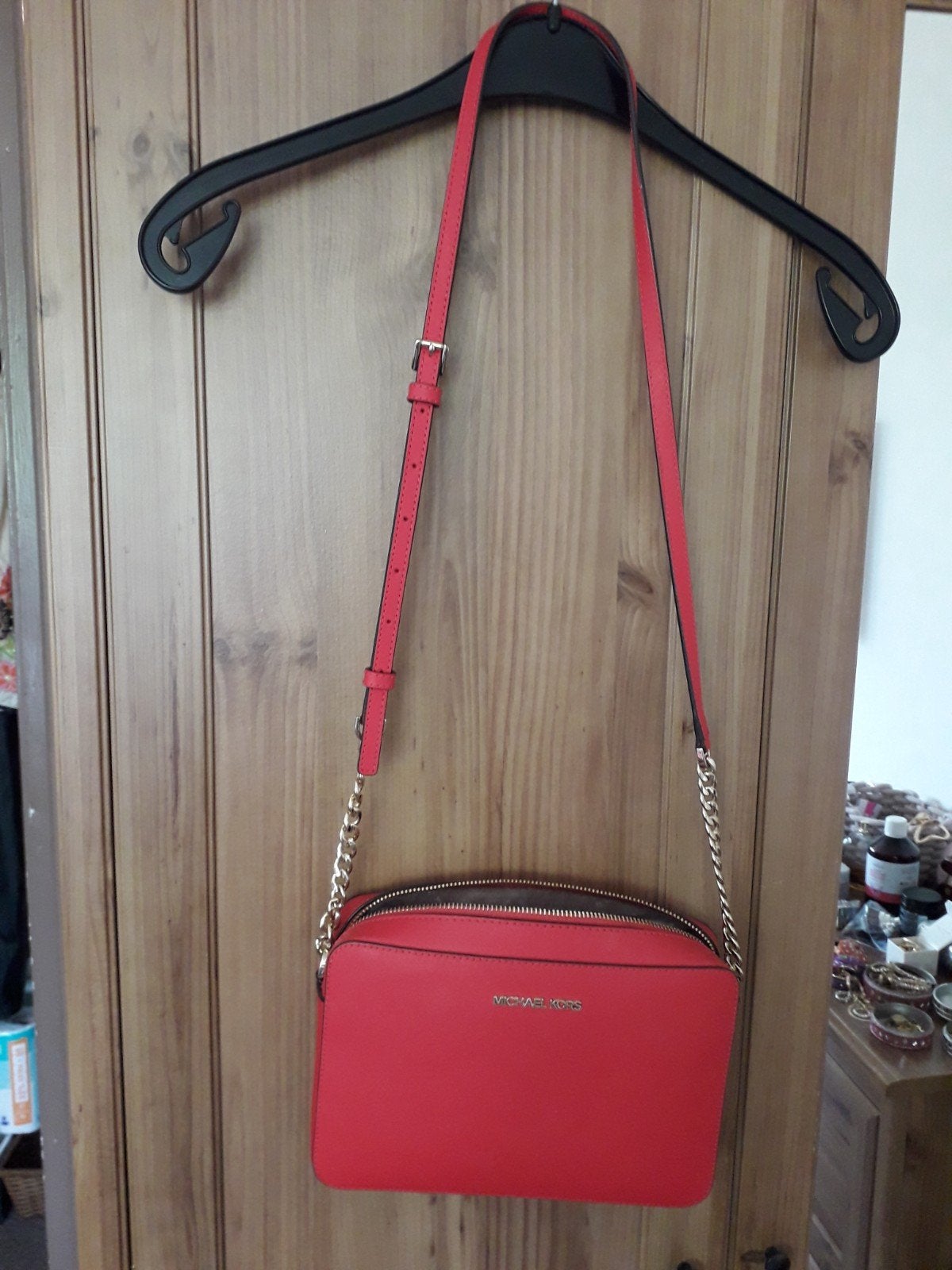 Michael Kors tas, Ophalen of Verzenden, Nieuw, Rood, Overige merken