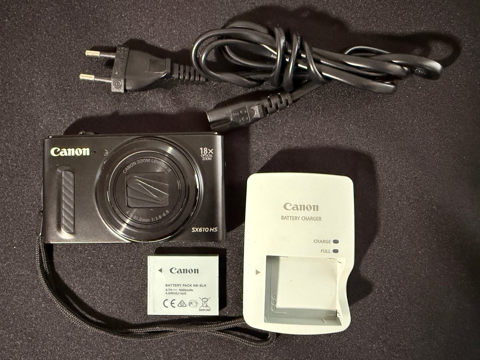 Canon Powershot SX610HS met lader, accu en kabels, Ophalen, Ingebouwde flitser, Canon, Zo goed als nieuw