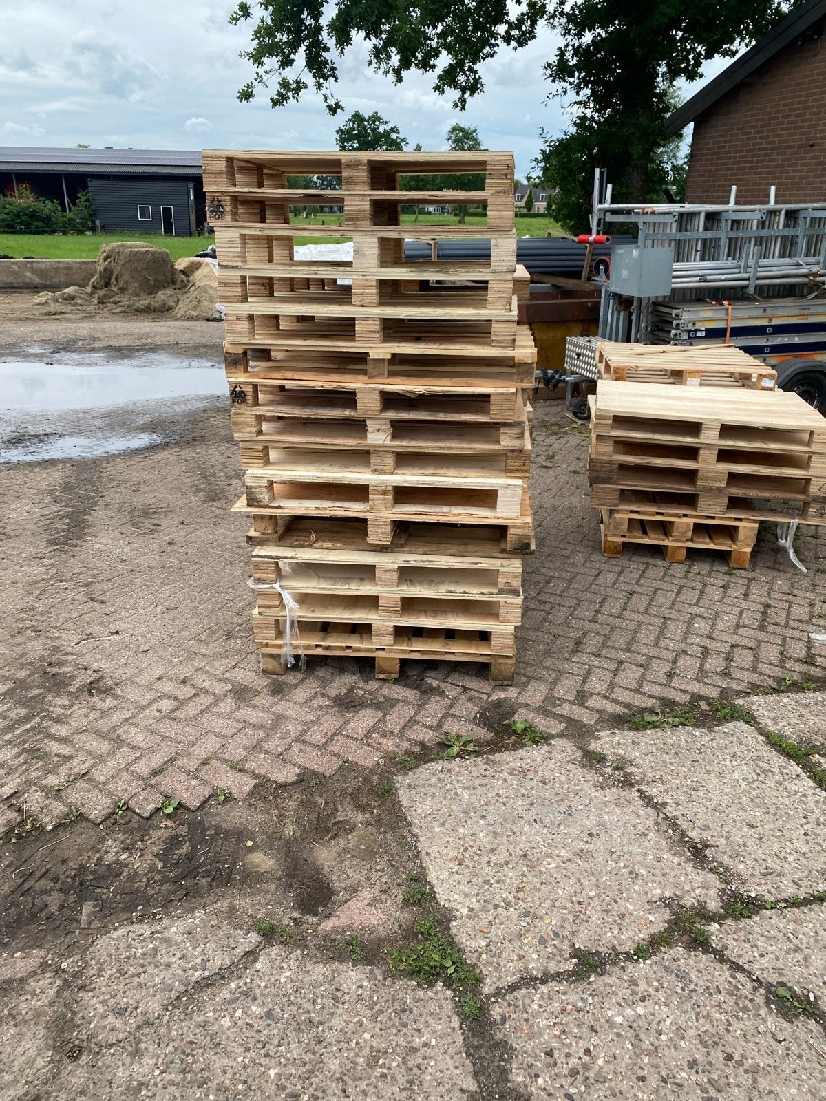 Pallets, Minder dan 3 m³, Ophalen