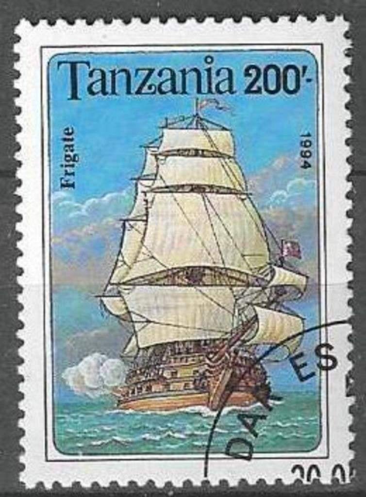 Tanzania 1994 - Yvert 1504 - Zeilboten - 200 s. (ST), Verzenden, Tanzania, Gestempeld