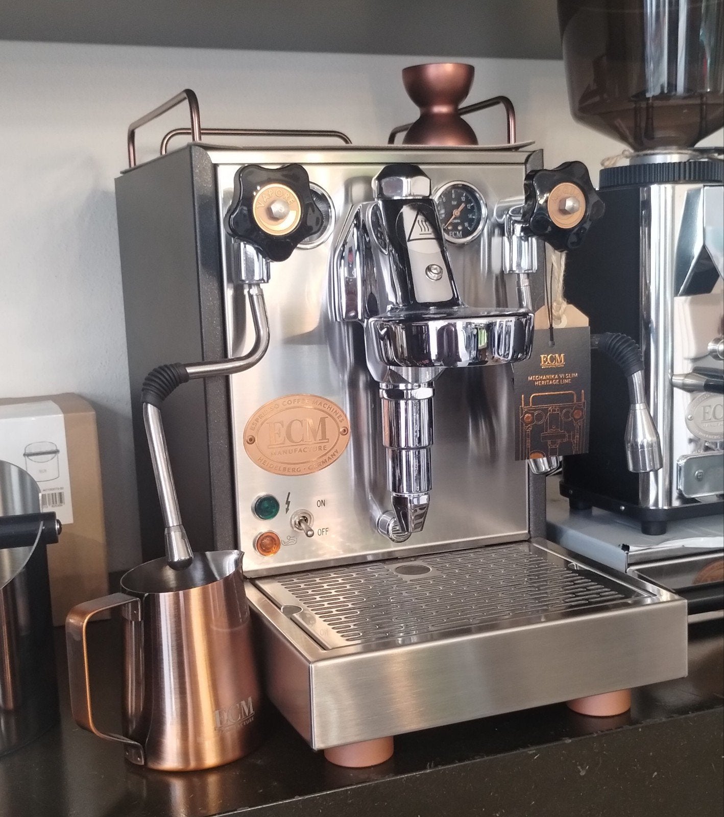 Bijzondere ECM Heritage, Witgoed en Apparatuur, Gebruikt, Espresso apparaat, Gemalen koffie, Ophalen