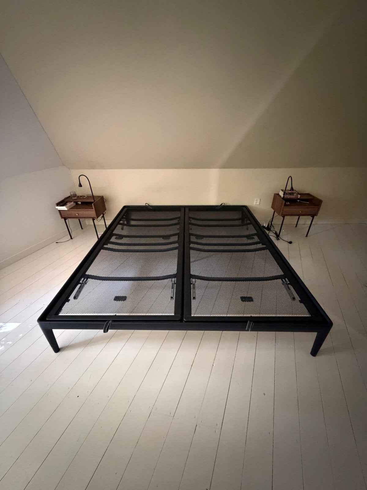 Auping essential 200x220cm, Ophalen, Verstelbaar, Blauw, Tweepersoons
