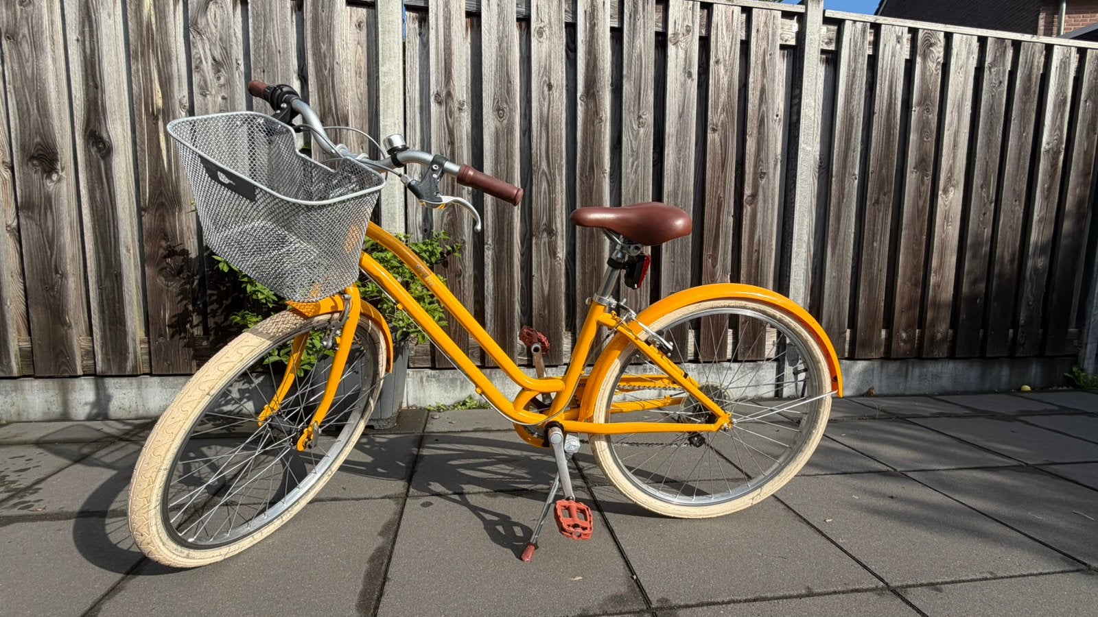 Stadsfiets kind 24 inch 9-12 jaar Elops 500 blauw, Fietsen en Brommers, Fietsen | Meisjes, Ophalen, Gebruikt, 24 inch, Versnellingen
