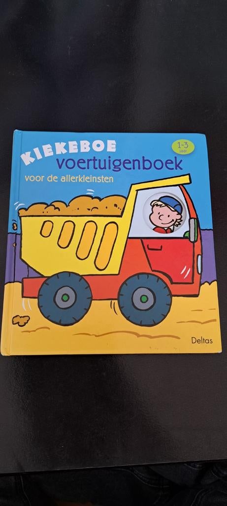 Kiekeboe voertuigenboek voor de allerkleinsten, Ophalen of Verzenden, Zo goed als nieuw, 2 tot 3 jaar, Uitklap-, Voel- of Ontdekboek