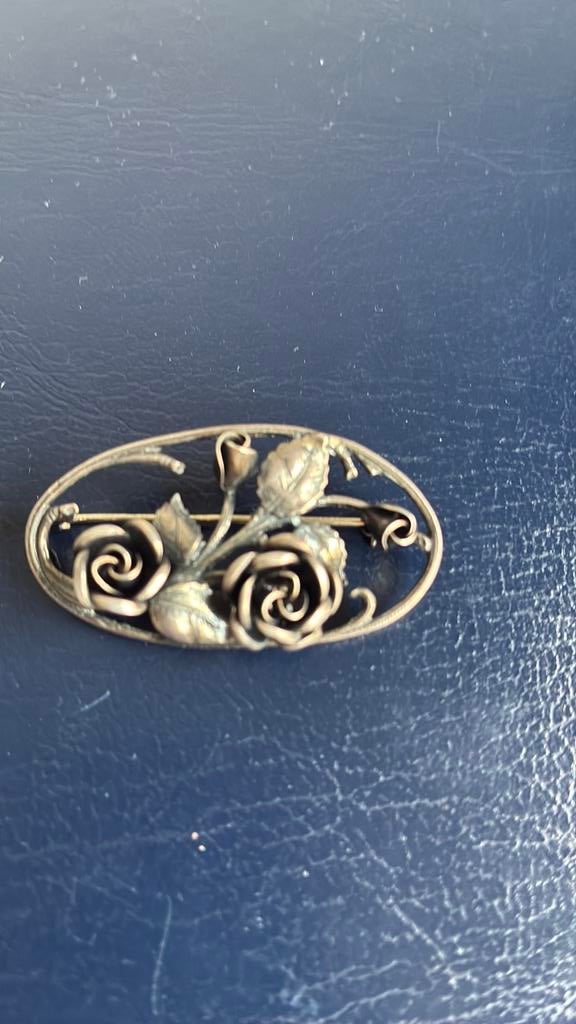 Teka 925 zilver broche Theodor Klotz, Ophalen of Verzenden, Zo goed als nieuw, Zilver