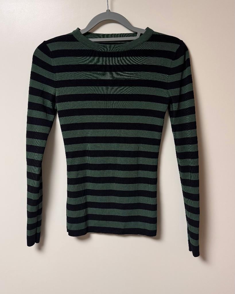 Nikkie Jolie getreept trui/top zwart/groen, Overige kleuren, Ophalen of Verzenden, Nikkie, Maat 34 (XS) of kleiner