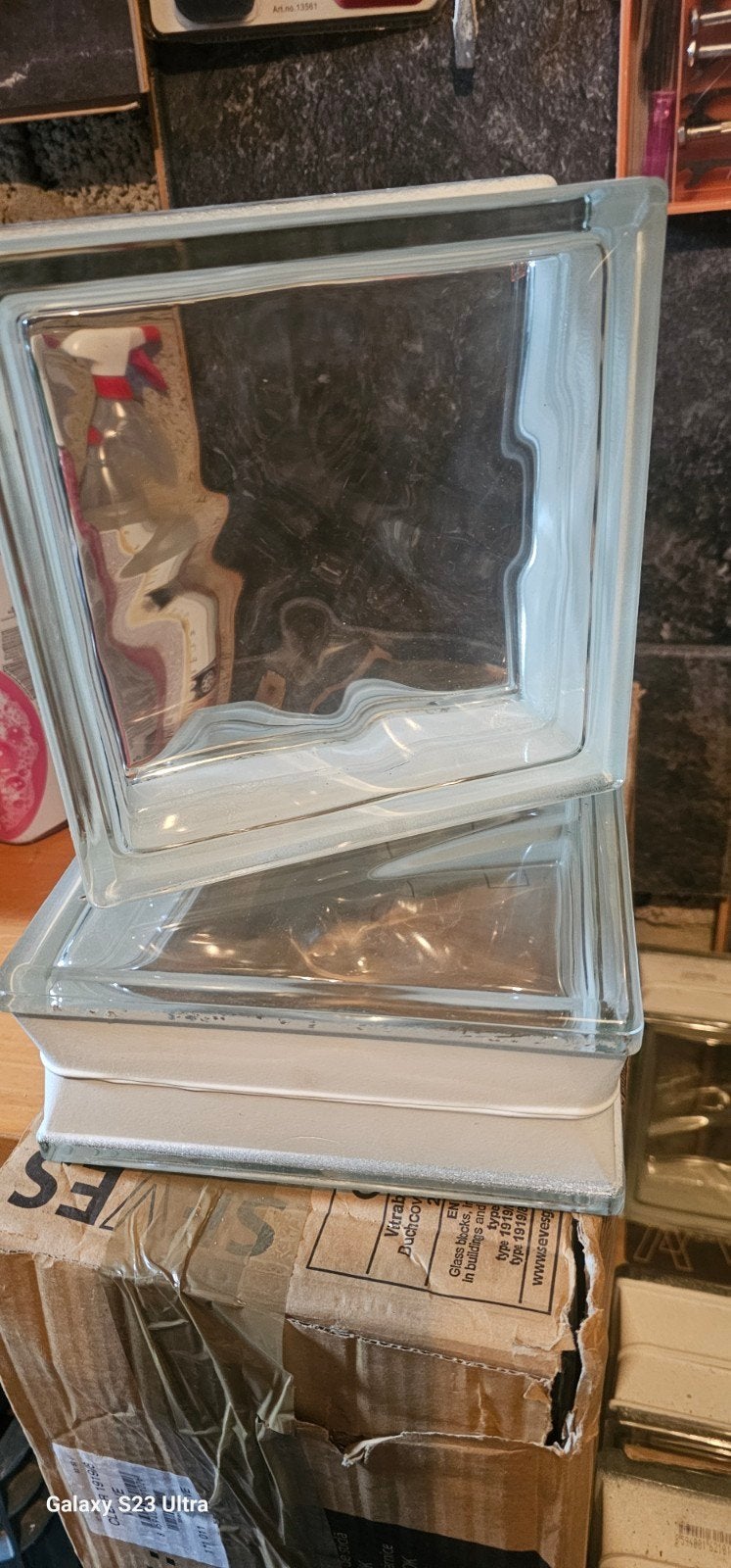 tegelglas glas., Minder dan 80 cm, Minder dan 80 cm, Nieuw, Ophalen of Verzenden
