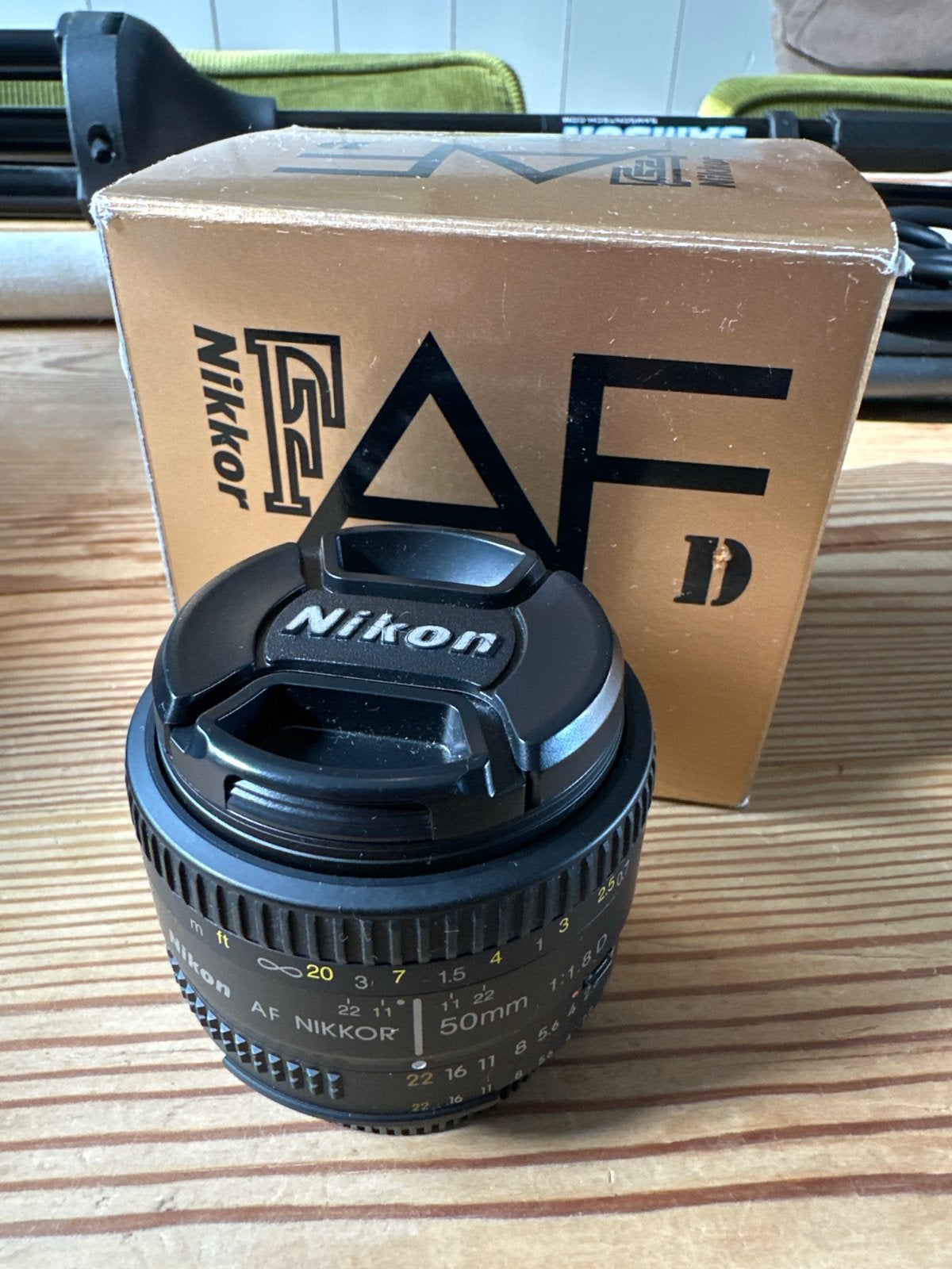 Nikon AF Nikkor 50mm f/1.8D lens met originele doos, Audio, Tv en Foto, Autofocus, Nikon, Ophalen of Verzenden, Zo goed als nieuw