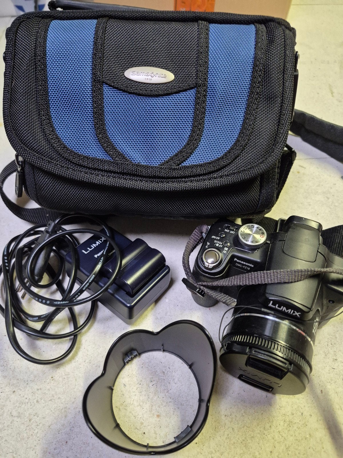 Panasonic Lumix DMC-FZ18 Digitale Camera met Tas, Beeldstabilisatie, Gebruikt, Panasonic, Accu