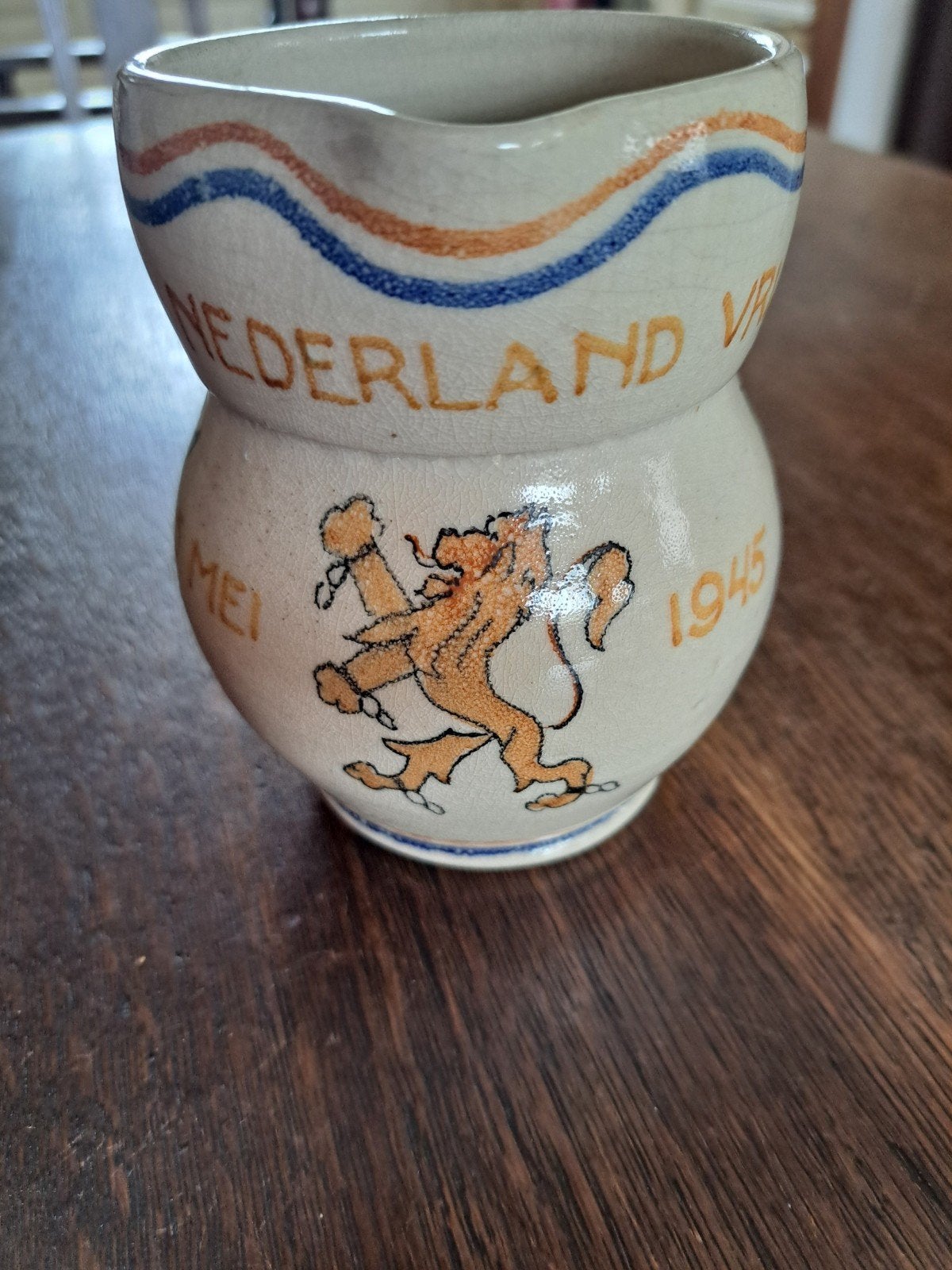 Prachtige Nederlandse bevrijdingskan 1945,, Antiek en Kunst, Ophalen of Verzenden