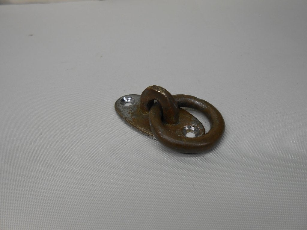 Klassieke Oogplaat met ring, Aanlegring, Afmeerring, messing, Ophalen of Verzenden, Gebruikt, Overige typen