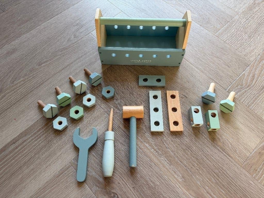 Little Dutch houten gereedschapskist, Kinderen en Baby's, Speelgoed | Houten speelgoed, Ophalen of Verzenden, Gebruikt, Overige typen