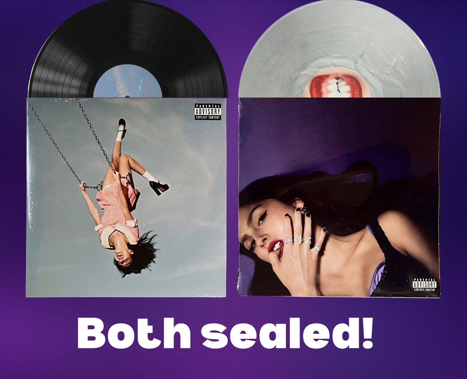 Olivia Rodrigo Vinyls: GUTS (Marbled Silver) & YSPSFAGSIL (1, Geseald, 2020 tot heden, Ophalen of Verzenden, 12 inch