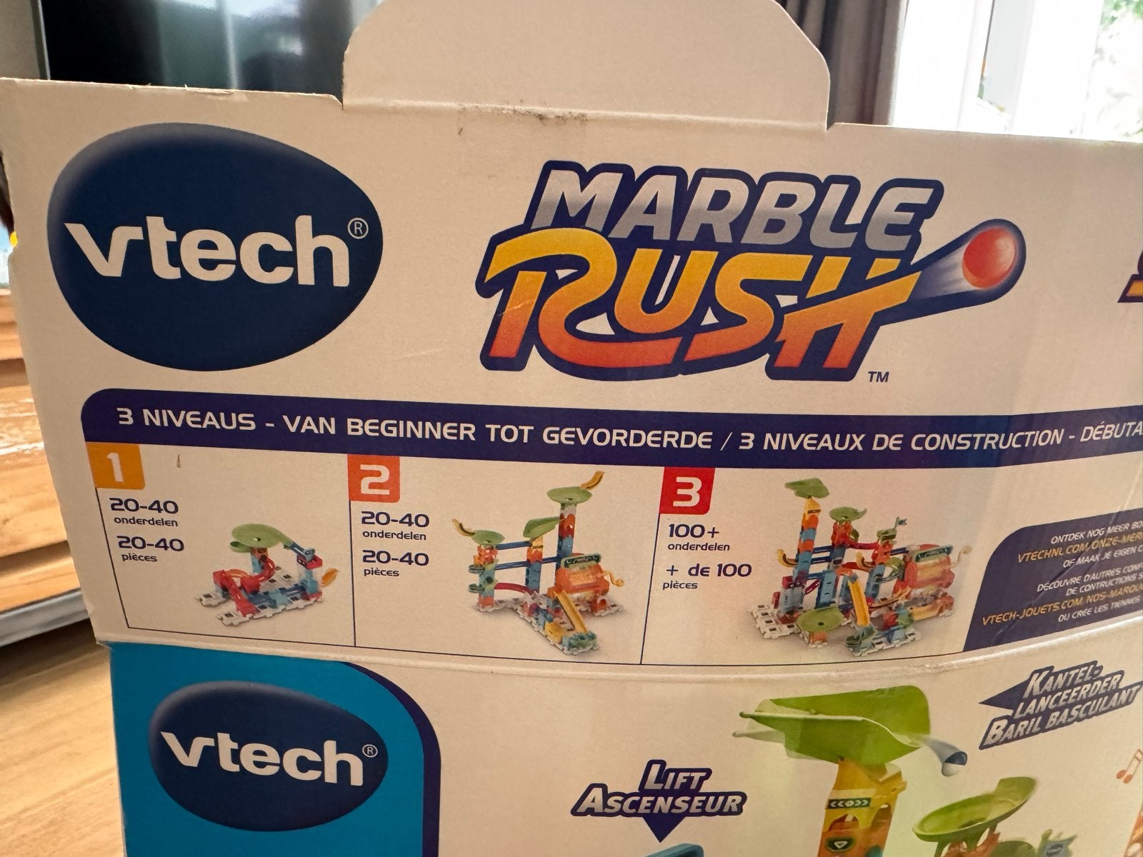 VTech Marble Rush Super Actie Set knikkerbaan, Ophalen of Verzenden, Zo goed als nieuw, Overige merken