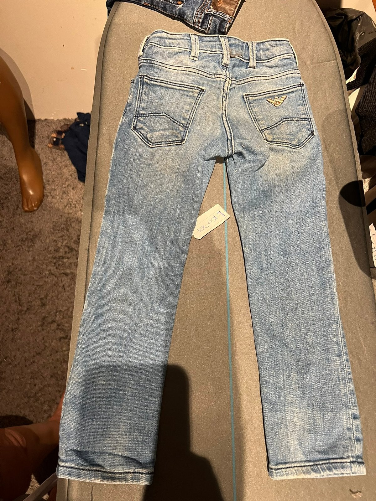 ARMANI spijkerbroek maat104 origineel zgan, Broek, Ophalen of Verzenden, Zo goed als nieuw, Jongen