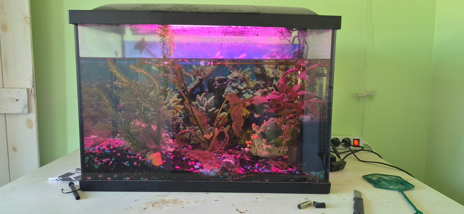Aquarium te koop, Ophalen of Verzenden, Inclusief deksel, Zo goed als nieuw, Leeg aquarium