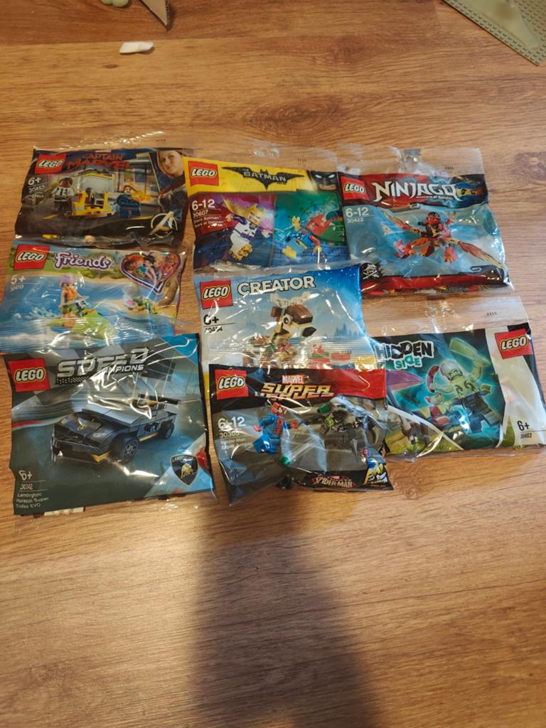 7x LEGO Polybags: Marvel, Friends, Speed Champions, Creator, Ongeopend/sealed, Lego, Nieuw, Ophalen of Verzenden
