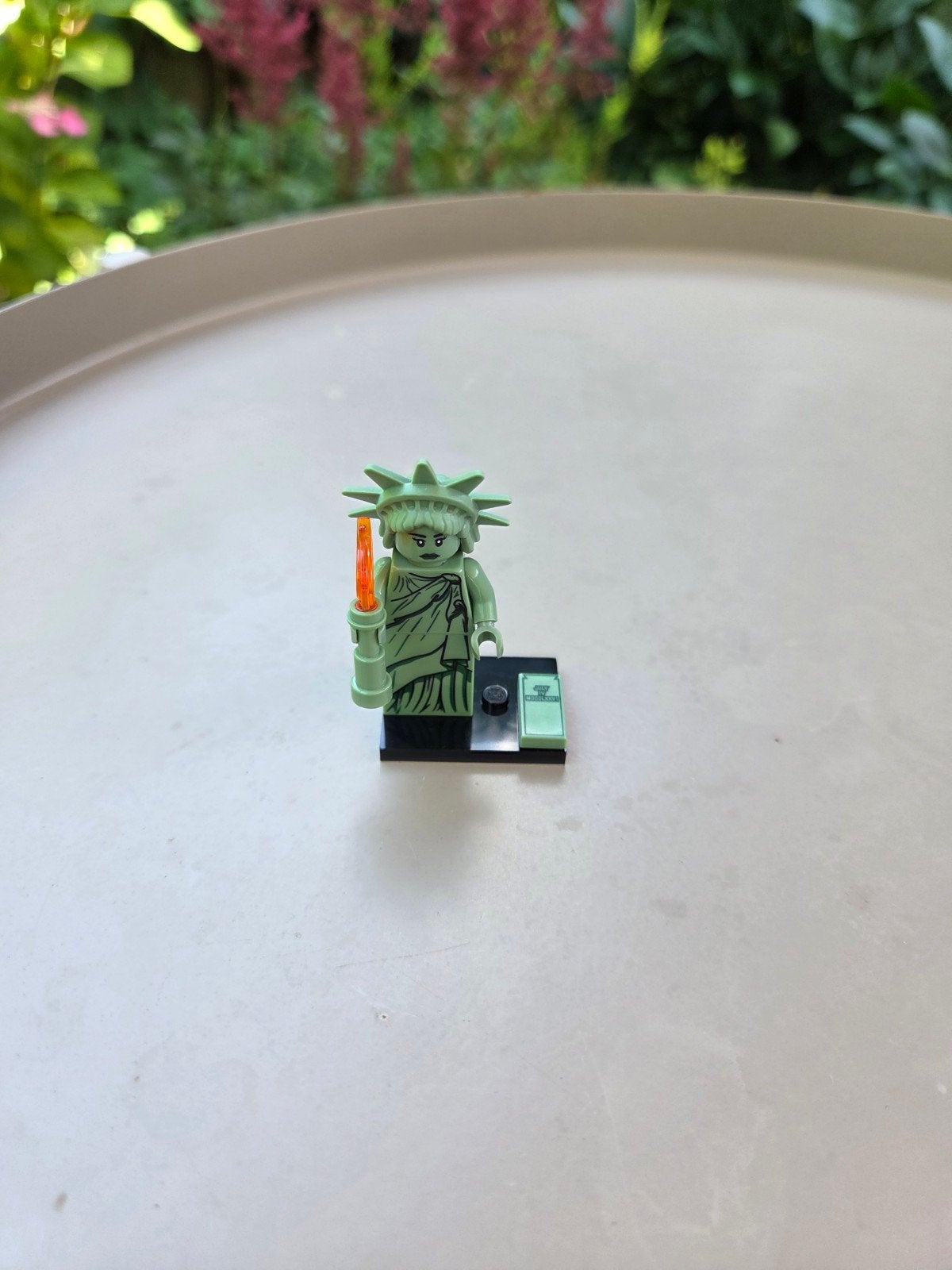 lego lady liberty minifiguur (serie 6), Lego, Ophalen of Verzenden, Zo goed als nieuw, Minifiguren serie