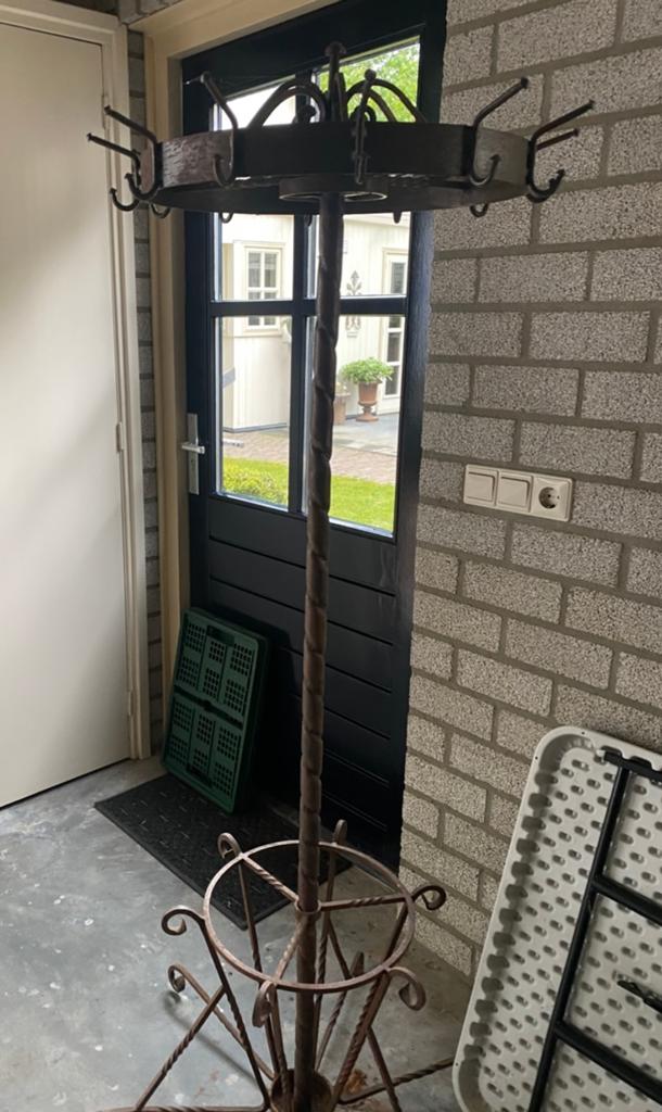 Smeedijzeren kapstok, Huis en Inrichting, Zo goed als nieuw, Minder dan 100 cm, Hout, Ophalen