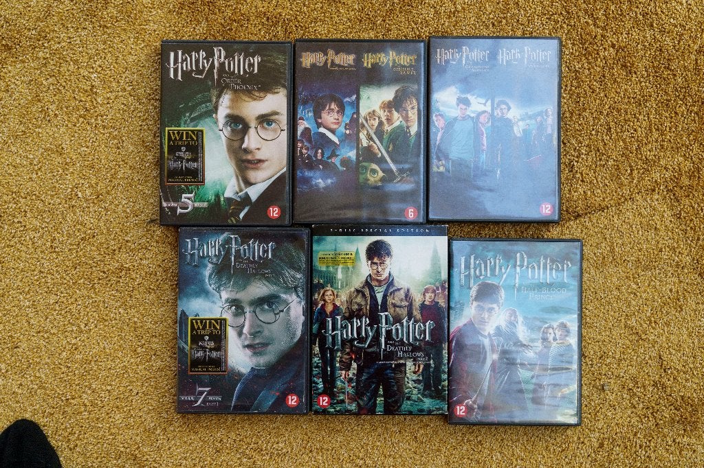 Harry Potter:  alle DVD's van de films, Nederlands, Ophalen of Verzenden, Zo goed als nieuw, Complete serie