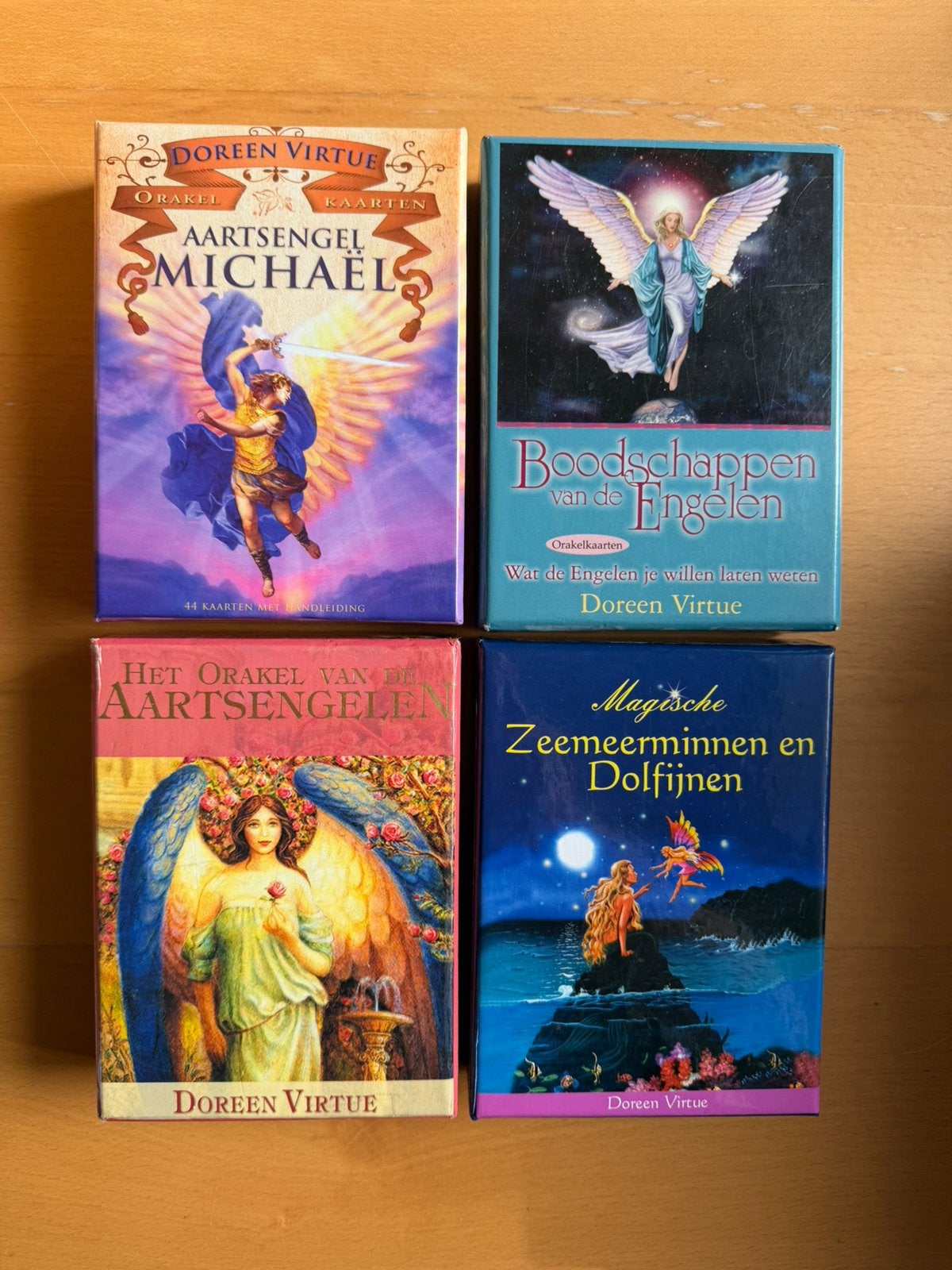 4 x kaartendeck Doreen Virtue, Tarot of Kaarten leggen, Overige typen, Ophalen of Verzenden, Zo goed als nieuw