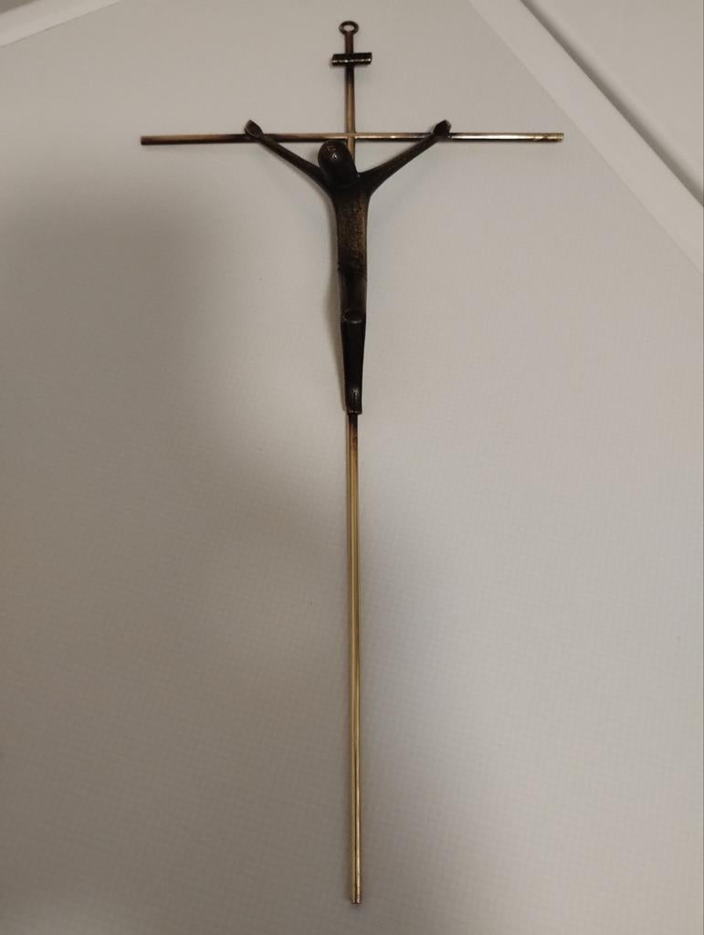 Vintage jaren zestig Werkstätten Hagenauer Wien Crucifix, Ophalen of Verzenden