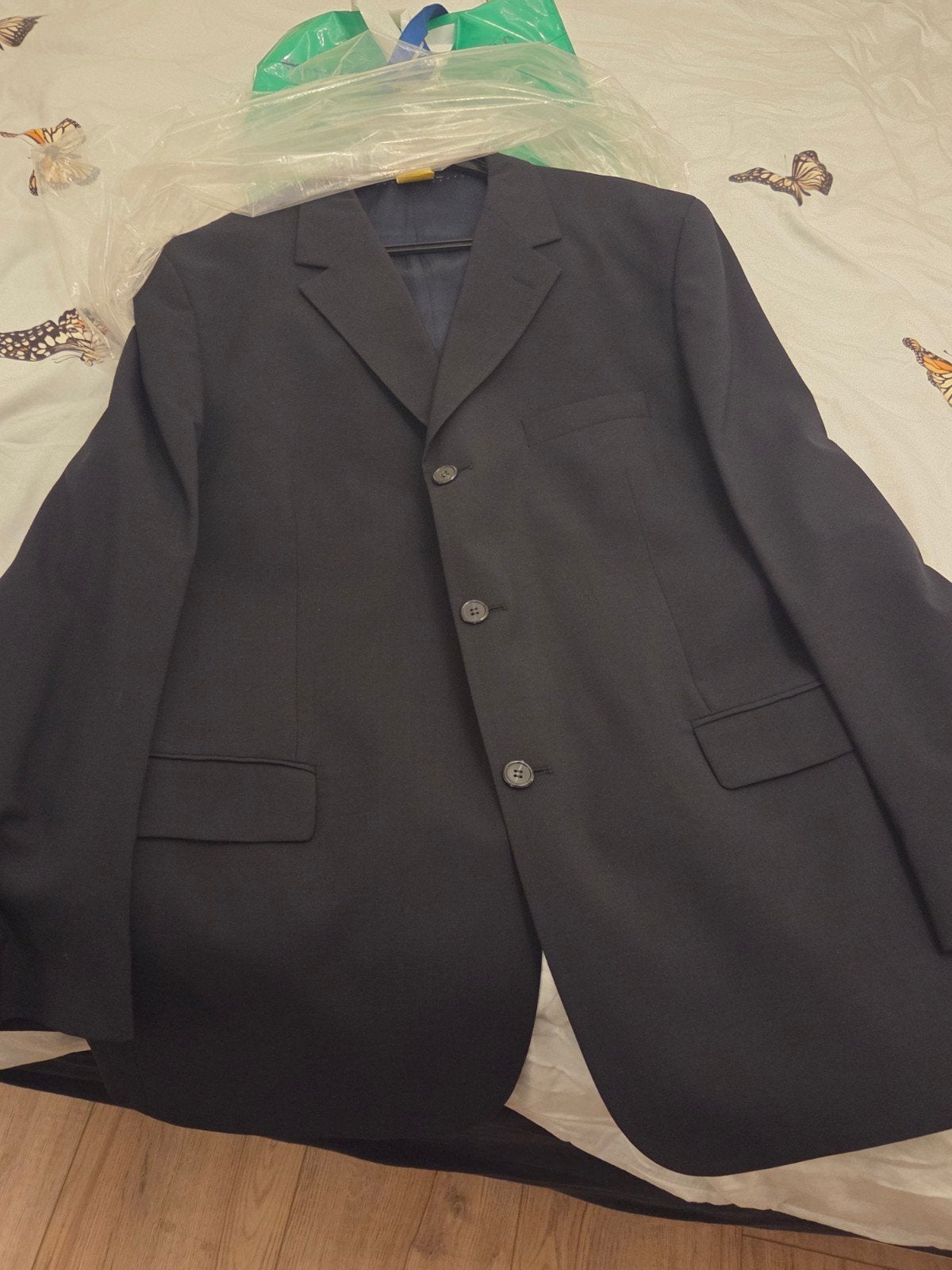 christmas zwart-blauwe blazer  Falabella - mooie kerstkledin, Zwart, Maat 56/58 (XL), Ophalen of Verzenden, Gedragen