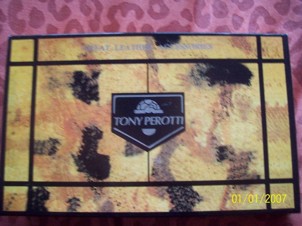 TONY PEROTTI,   LEREN ETUI VOOR PASJES,   NIEUW, Ophalen of Verzenden, Nieuw, Zwart