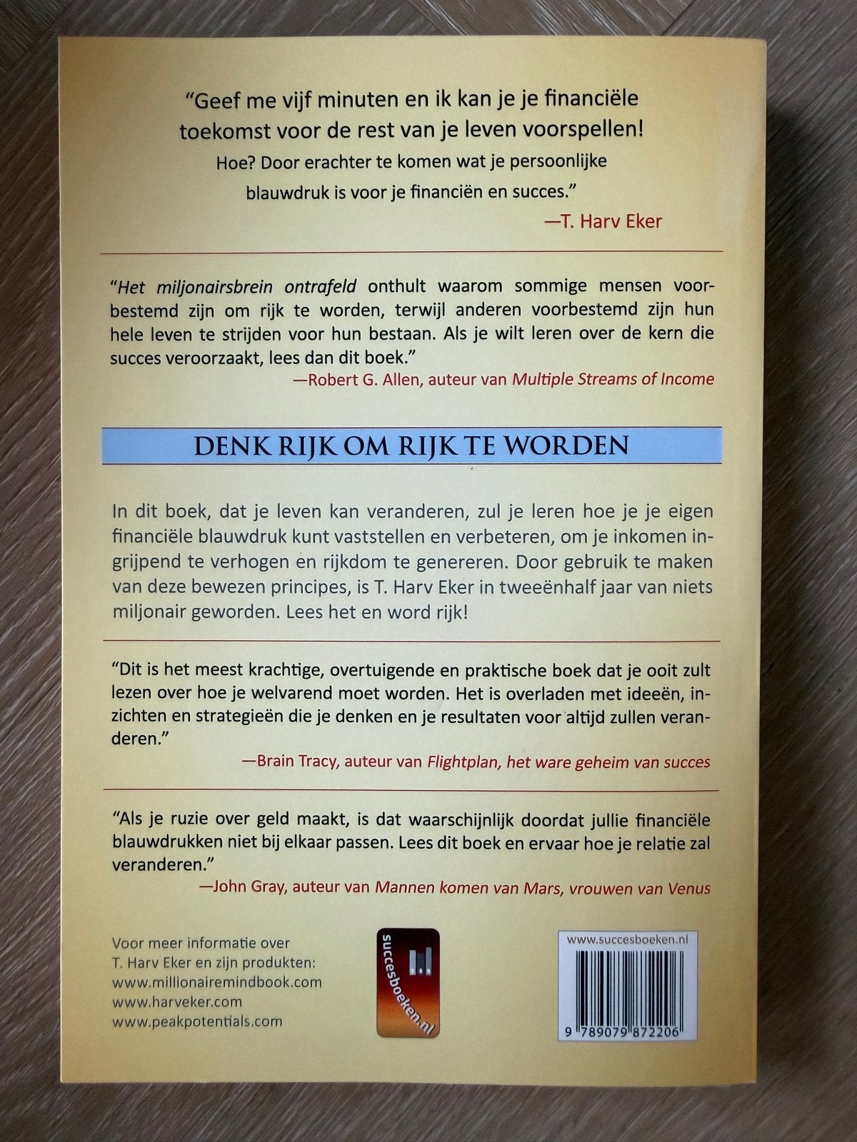 Het miljonairsbrein ontrafeld - T. Harv Eker, Ophalen of Verzenden, Gelezen, Geld en Beleggen