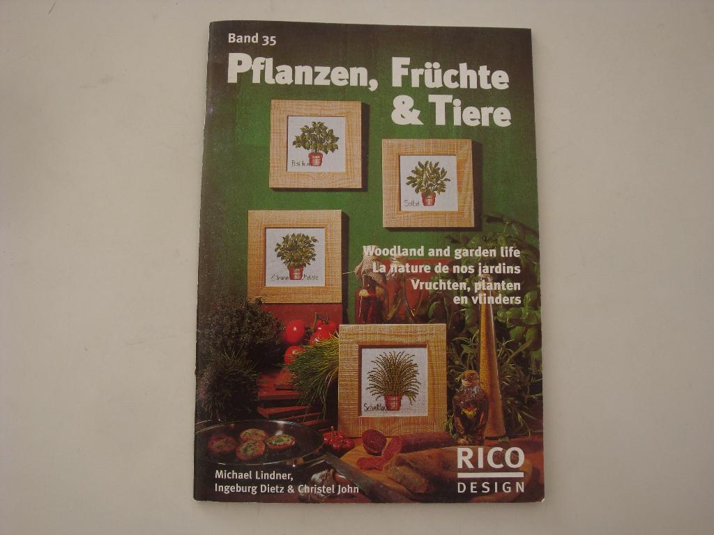 Boek borduurpatronen planten, fruit en dieren kruissteek NL, Ophalen of Verzenden, Zo goed als nieuw, Handborduren, Patroon