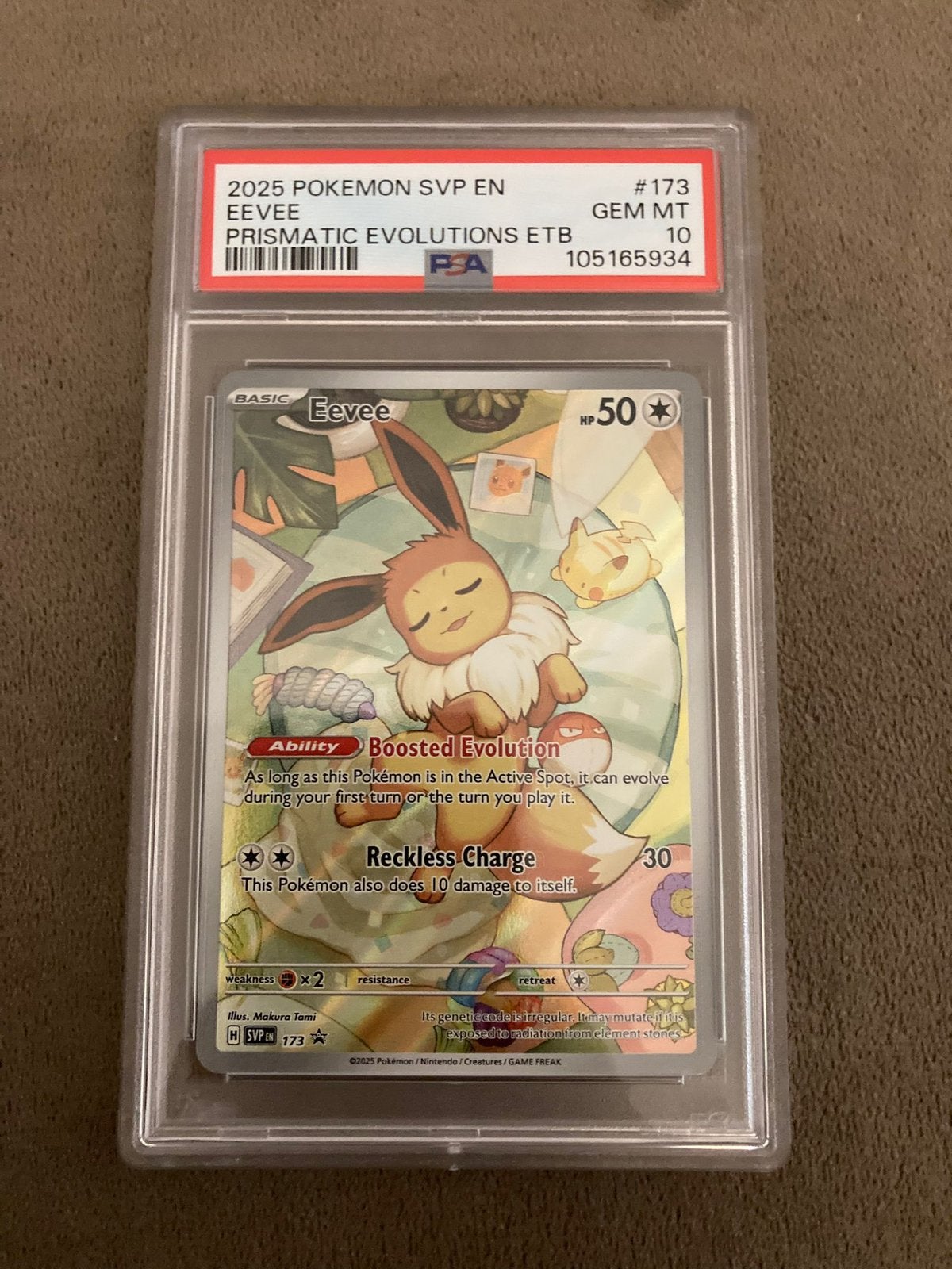 Eevee promo psa10, Ophalen of Verzenden, Zo goed als nieuw