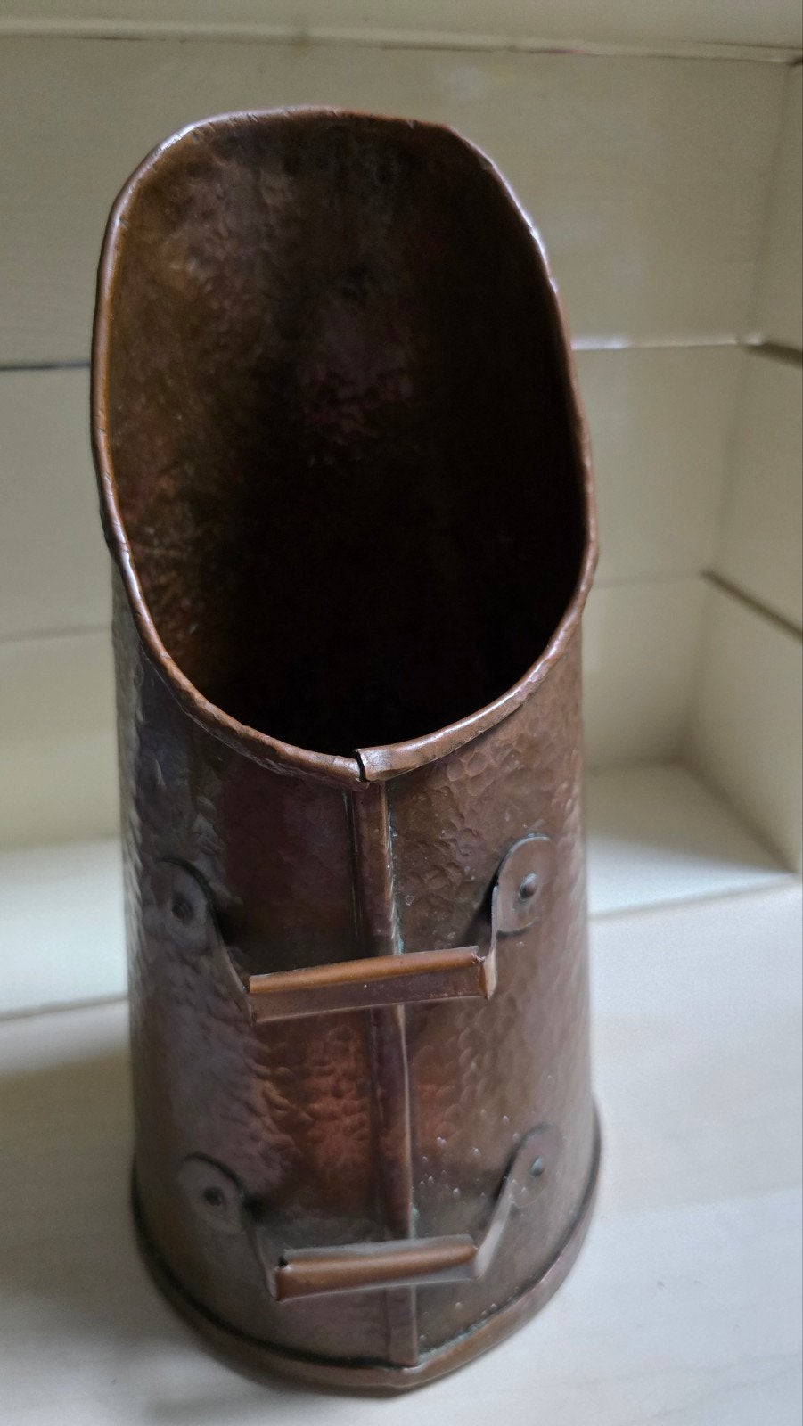 Antieke Koperen Kolenkit / Haardaccessoire, Antiek en Kunst, Antiek | Koper en Brons, Ophalen of Verzenden, Koper
