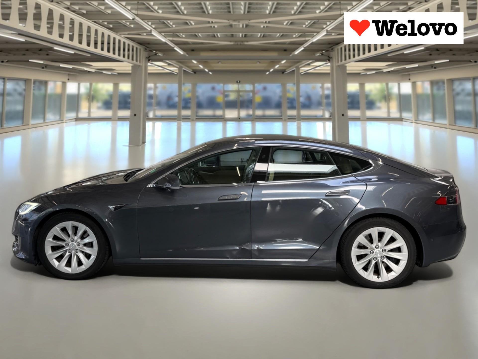 Tesla Model S 75D Base Autopilot/CCS/Panodak, Stof, Gebruikt, Origineel Nederlands, Automatische klimaatregeling