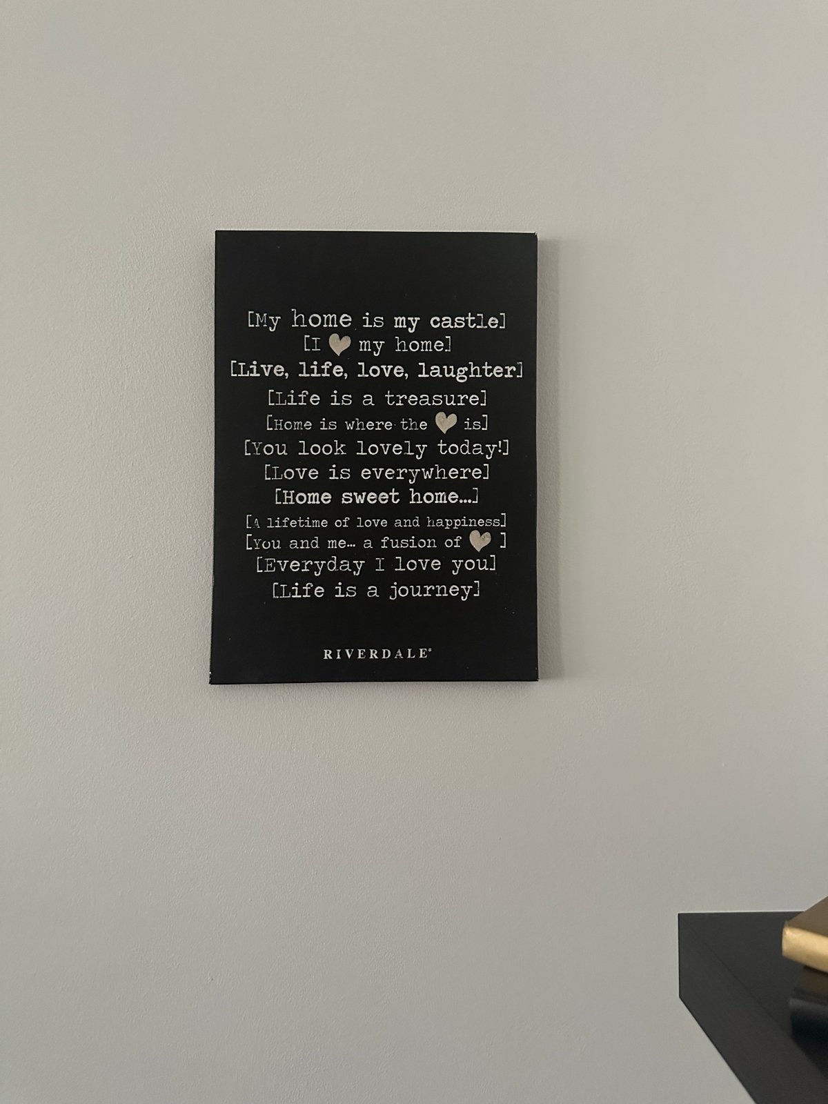 Riverdale wanddecoratie met inspirerende quotes, Ophalen, Minder dan 50 cm, Gebruikt, Overige typen