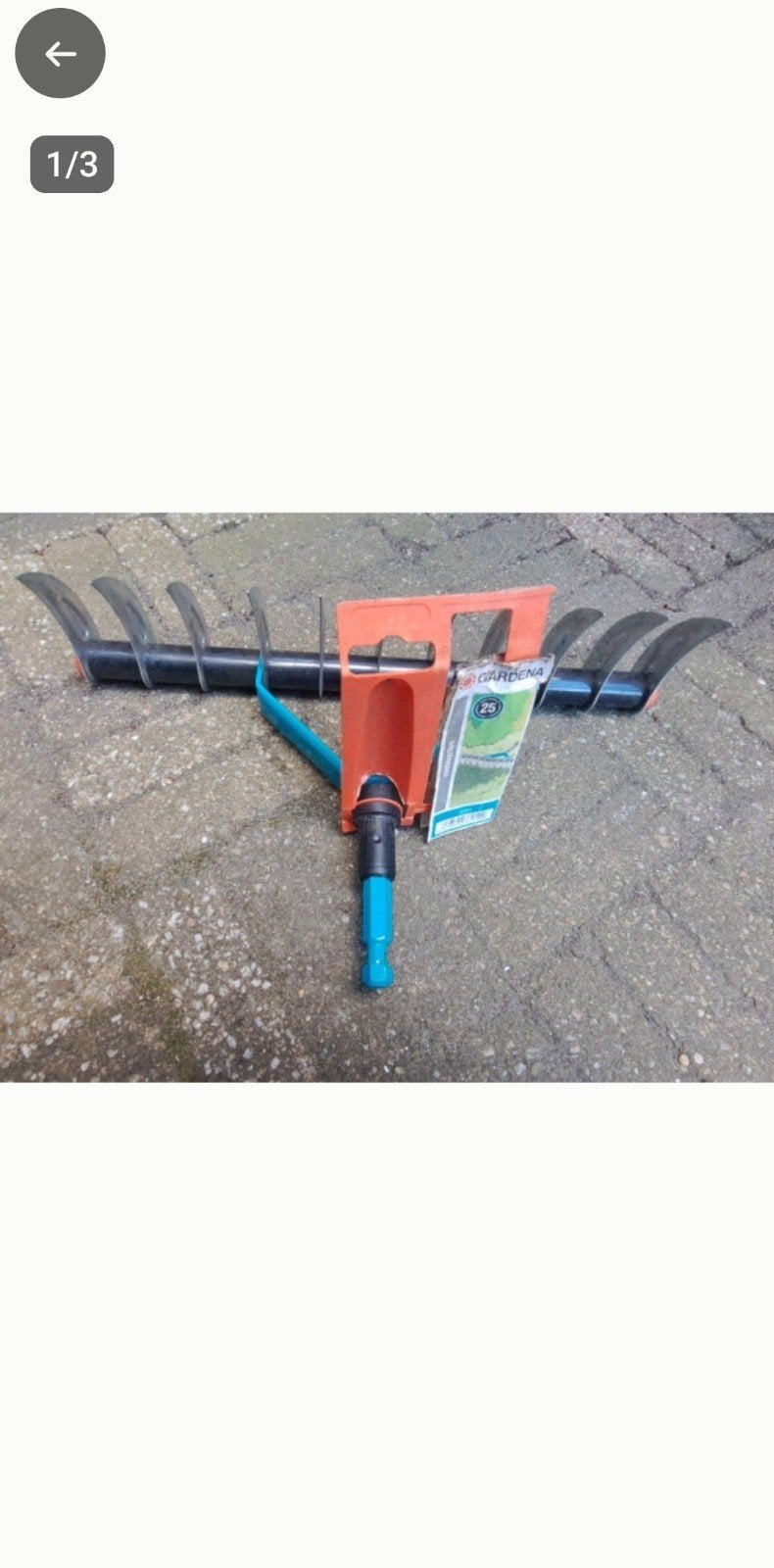 Gardena Combisystem hark - 1x gebruikt, Ophalen of Verzenden, Gebruikt, Hark, Gardena