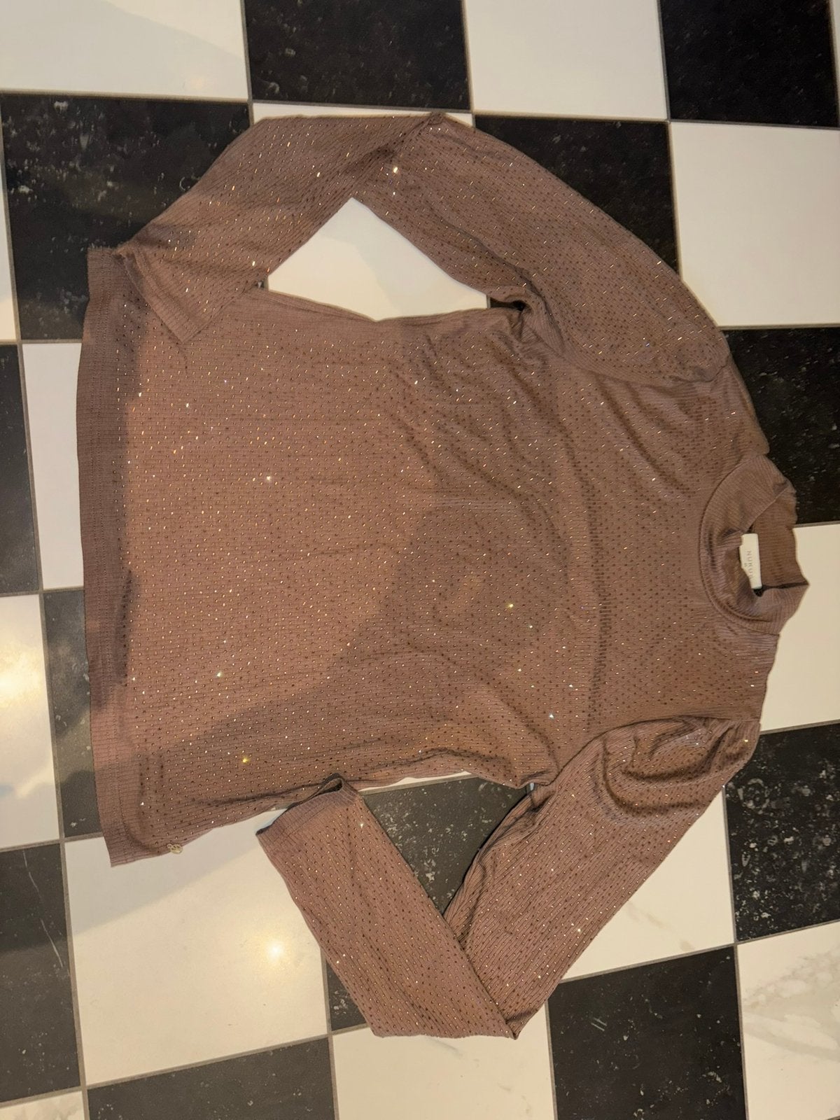 Nieuw Nukus top xl met steentjes, Bruin, Maat 46/48 (XL) of groter, Nieuw, Ophalen of Verzenden