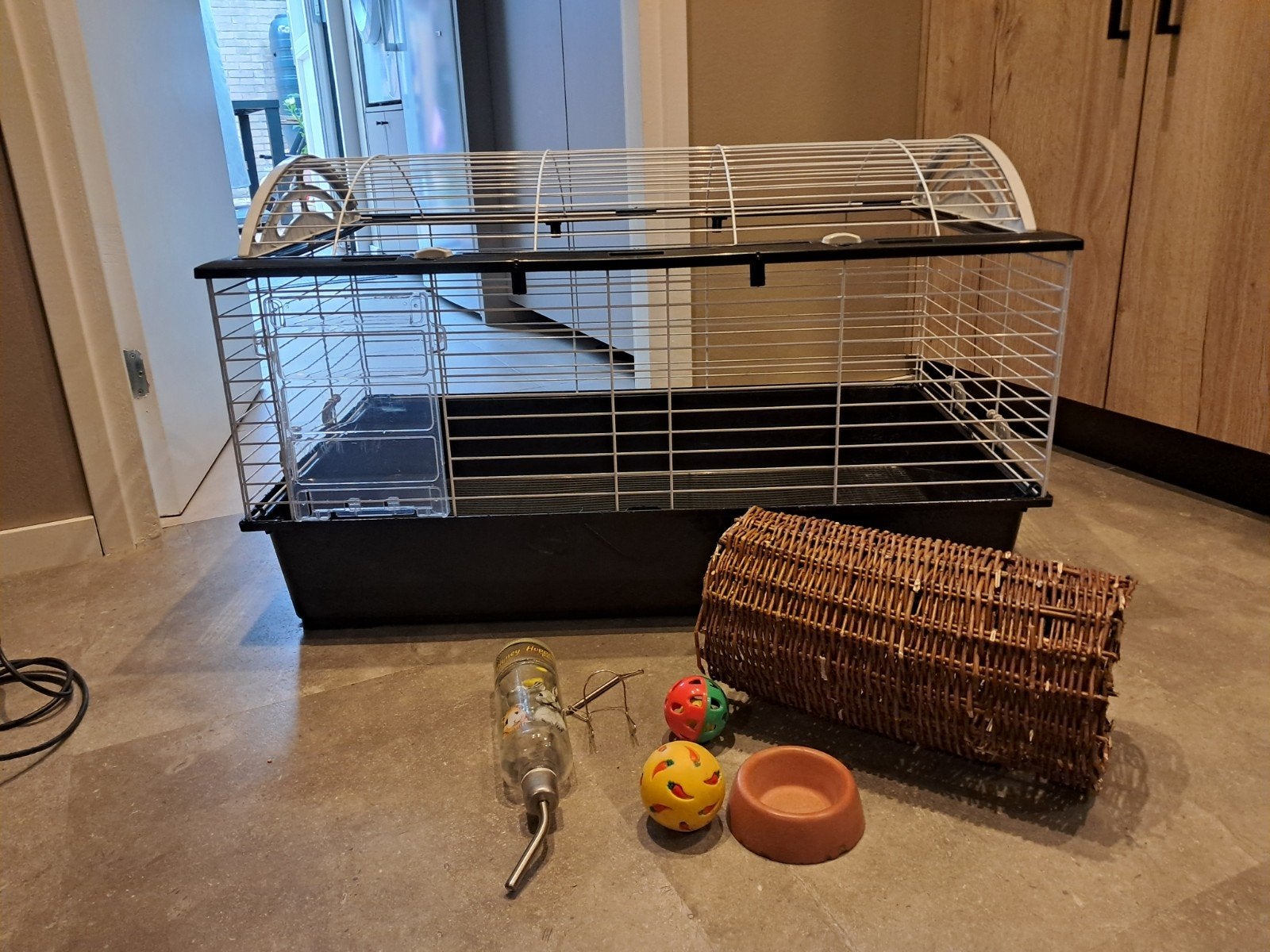 mooi compleet knaagdieren kooi, Ophalen, 60 tot 90 cm, Cavia, Zo goed als nieuw
